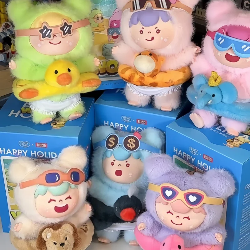 

2025 Woow Happy Holiday Series Anime Plush Cute Cartoon Animal Stuffed Toys Collectible Dolls Keychains Decorations Toys Gifts