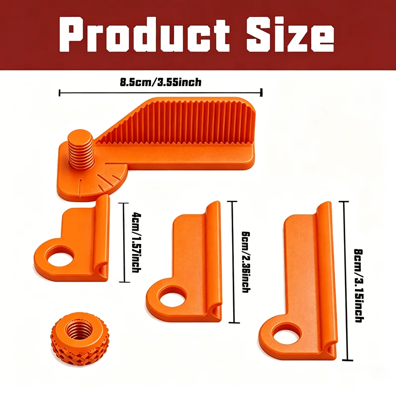 Adjustable Multi-Angle Drilling Guide Rail 5Pcs Drill Positioning Locator Jig Woodworking DIY Drilling Auxiliary Tool