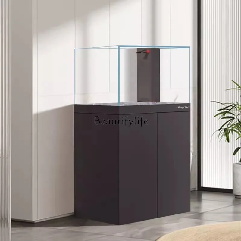 

yj9 Aquarium Bottom Filter Living Room Landscape Super White Integrated Stretch Bottom Filter Right Angle Overflow Fish Tank