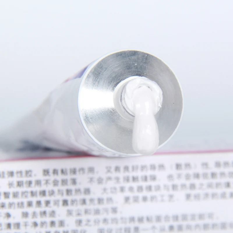 Kafuter 80G K-5203 Led Thermische Geleidende Siliconen Cpu Bonding Lijm Thermische Silica Coëfficiënt 1.2 Wit