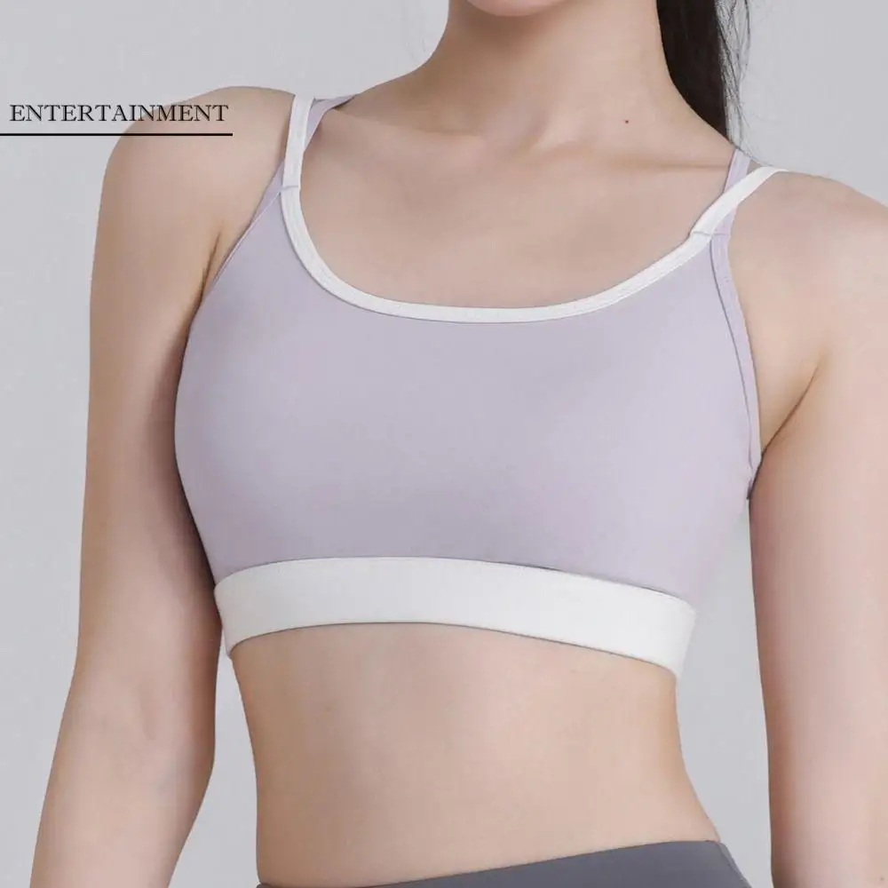 

Бесшовный спортивный бюстгальтер с перекрестным поясом, красивый влагоотводящий тренировочный бюстгальтер для фитнеса, антивибрационное нижнее белье, мягкий бюстгальтер для йоги, бега