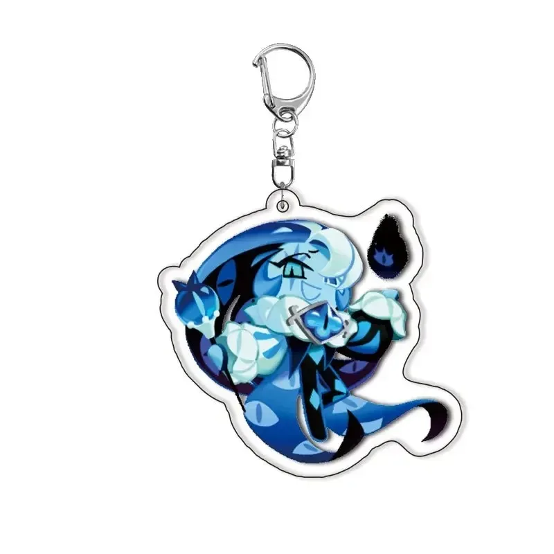 Game Runing Cookies Acrylic Keychain Candy Apple Milk Shadow Pure Vanilla Mystic Flour Key Ring Bag Jewelry Accessories Gift