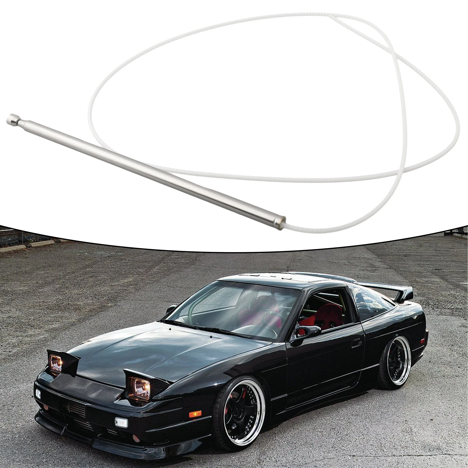 Replacement Mast for Nissan 300ZX 1985 1996 Power Antenna FM/AM Easy Installation and Use Part Number 28215 F6506