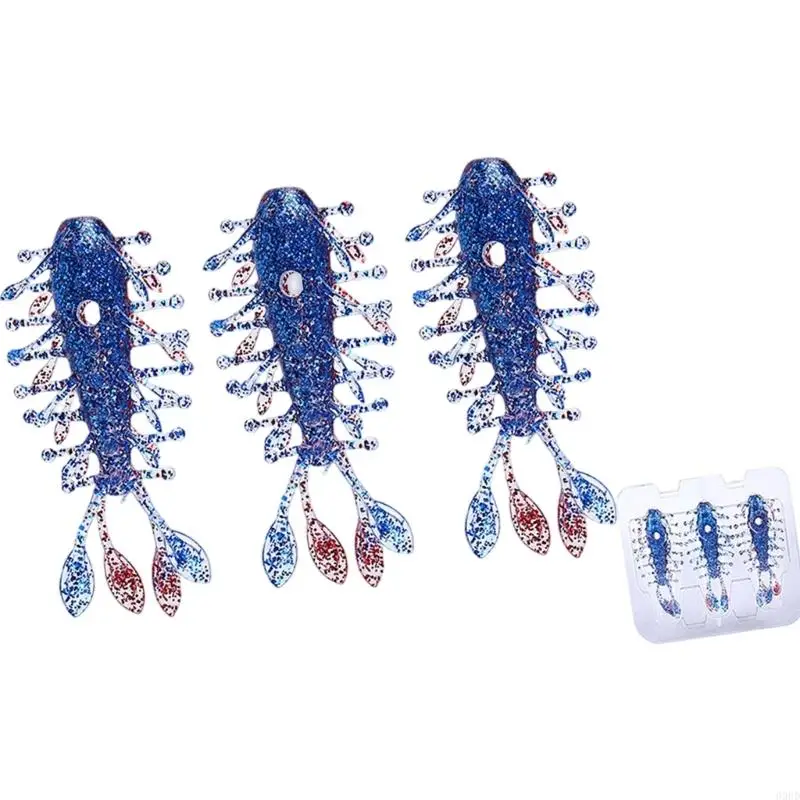 3er-Pack Floating Hollows Seegurkenköder Künstliche Köder mit hoher Elastizität und weicher Haltbarkeit für mehr Fischanziehung – Detail 10