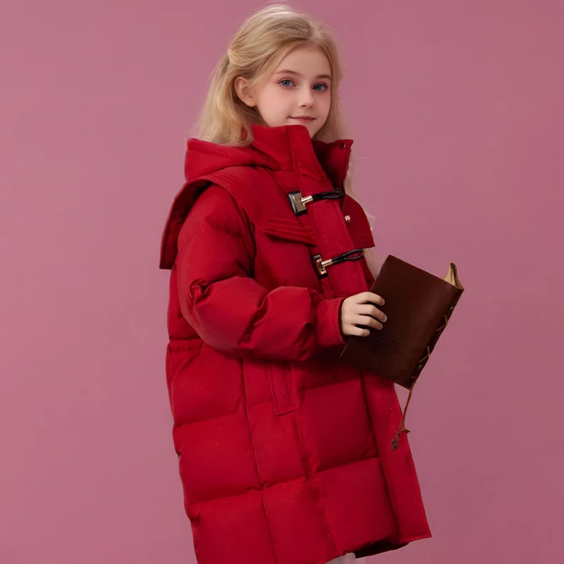 

Thiened Cotton Padded Jaet for Girls Winter Warm Coat Children's Clothing down Cotton Padded Winter Outwear for Kids