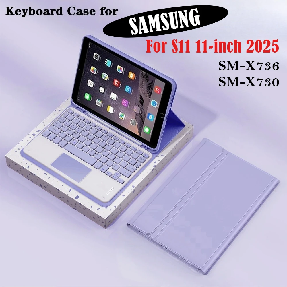 

For New SAMSUNG S11 Keyboard Tablet Case For New Tab S11 11 inch 2025 SM-X736 SM-X730 B Magnetic Keyboard Tablet Shockproof Case