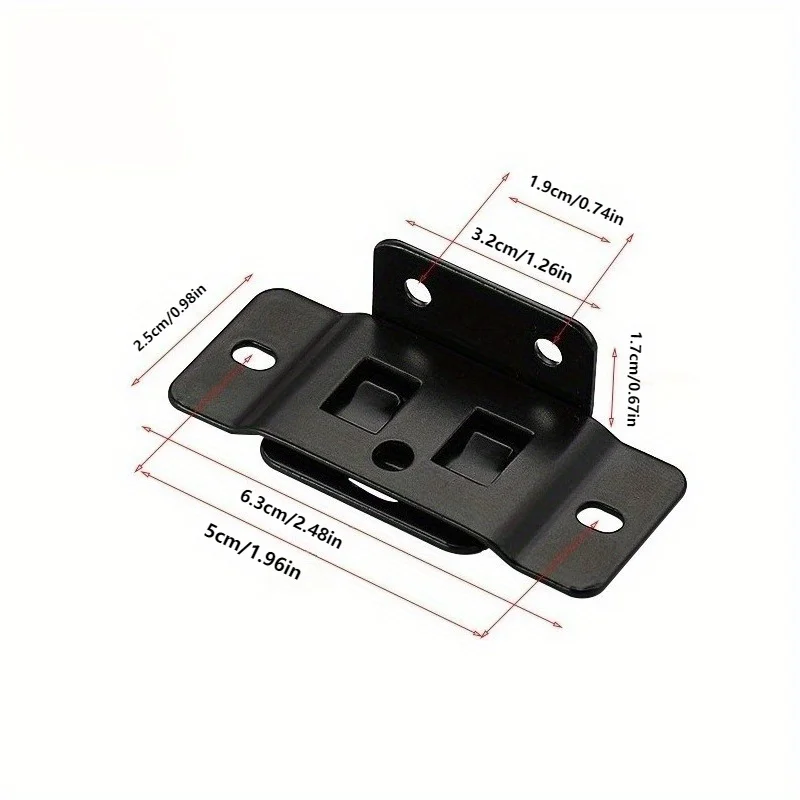 4 Pair Metal Fixing Buckle Two in One Insert Furniture Laminate L Shaped 90 Degree Connector Bracket Hardware Easy Install Home