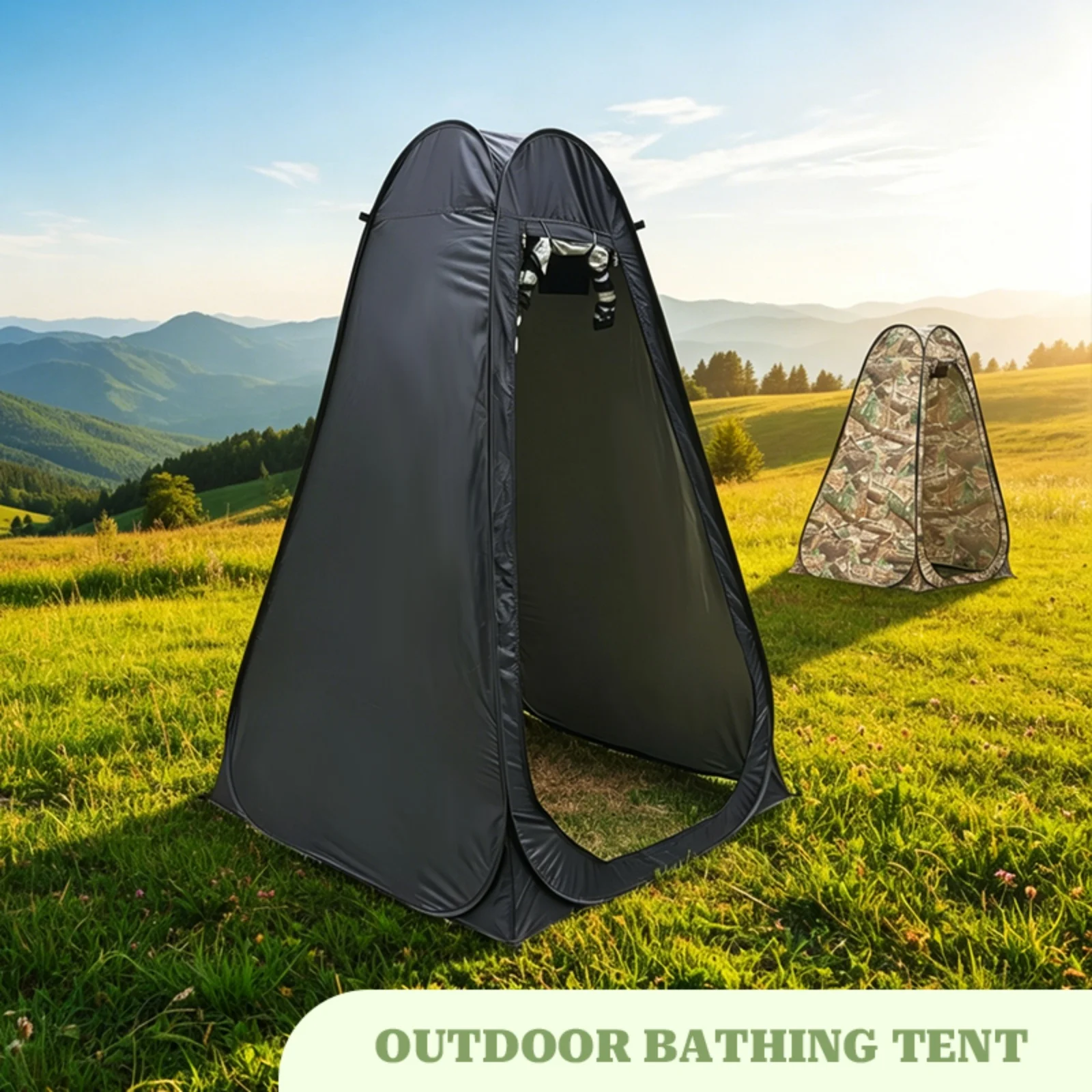 

Portable Pop-Up Privacy Tent for Outdoor Shower Camping Toilet Rain Shelter Easy Setup Foldable with Storage Bag