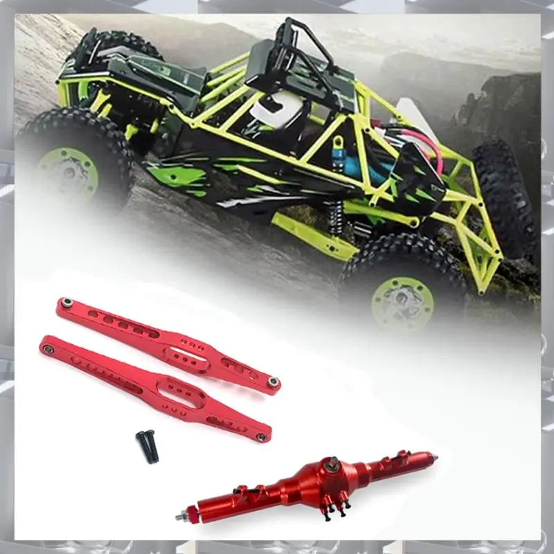 

A84F-Aluminum Alloy Complete Rear Axle Differential&Rear Axle Support For Wltoys 12428 12423 12427 Feiyue FY03 1/12 RC Car