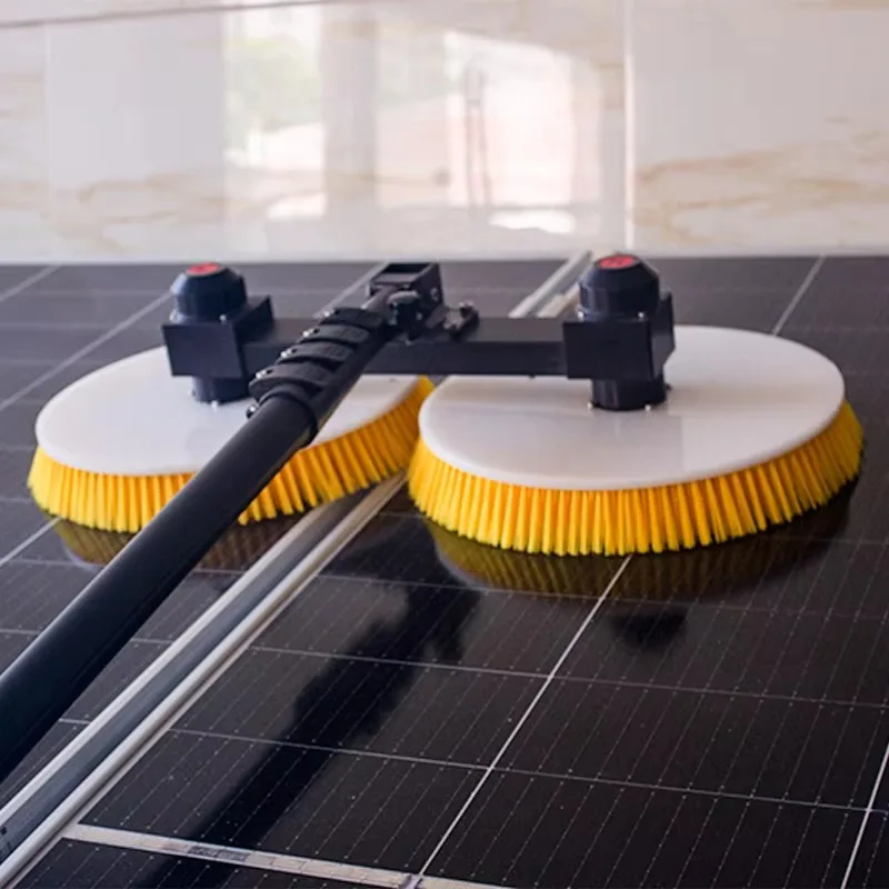 Electric Solar Panel Cleaning Brush Telescopic Plastic Eco-Friendly Photovoltaic Panel Cleaning Tool JXY Brand
