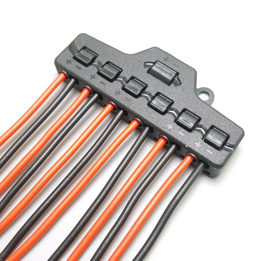 Conector de Cable de distribución, luces LED rápidas, Terminal seguro, bloque duradero, divisor de Cable, suministros, juguete DIY