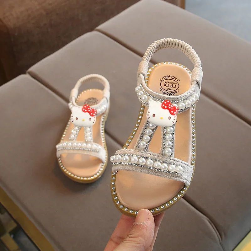 

Beach shoes Sanrio children Toddler shoes summer new princess hello kitty girls sandals baby cartoon slippers
