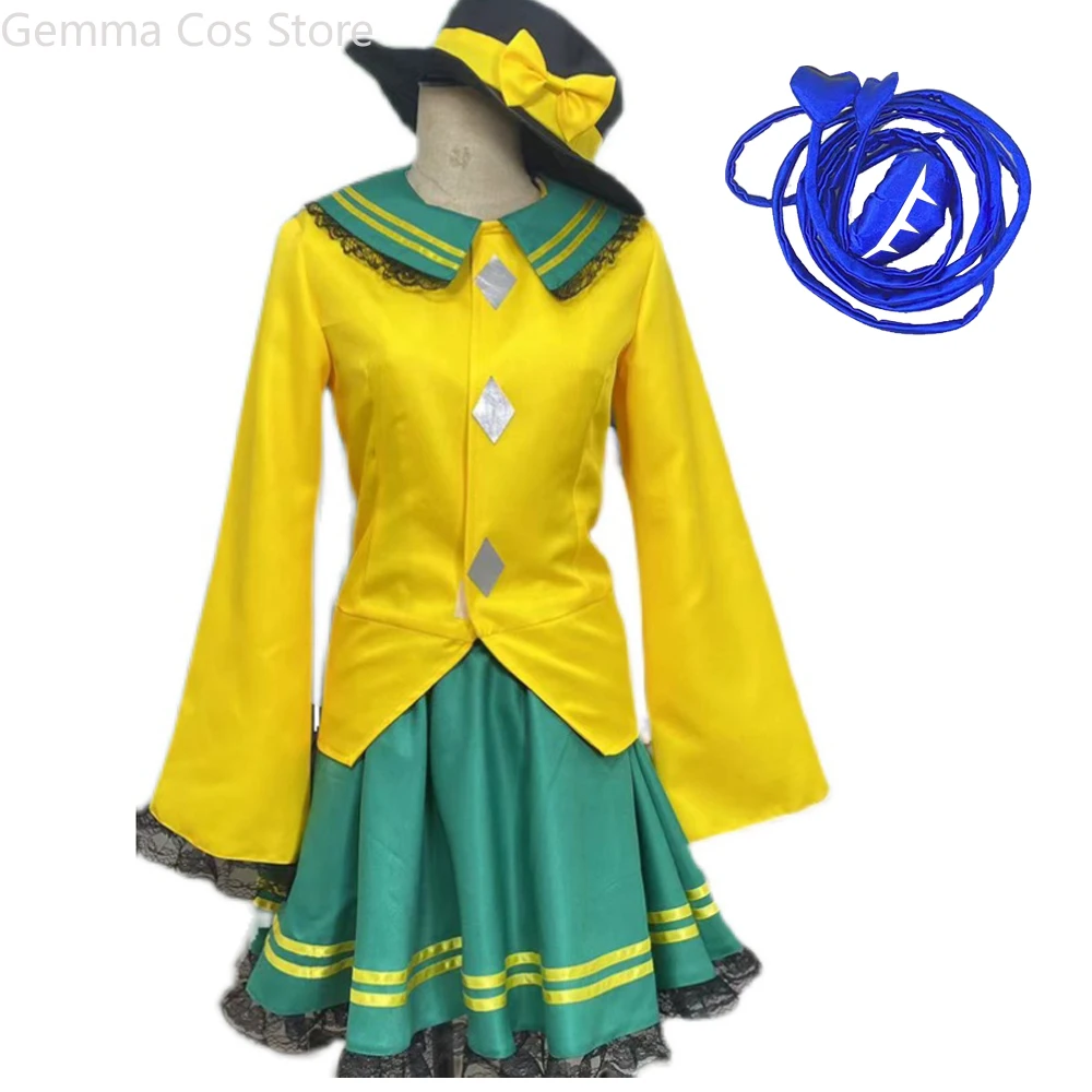 Anime Komeiji Koishi Women Yellow Cosplay Costumes Custom Made