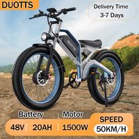 DUOTTS N26 Electric Bicycle 1500W Powerful Motor 48V20AH Lithium Battery Aldult Electric Bike 26*4.0 Fat Tire All Terrain E-bike