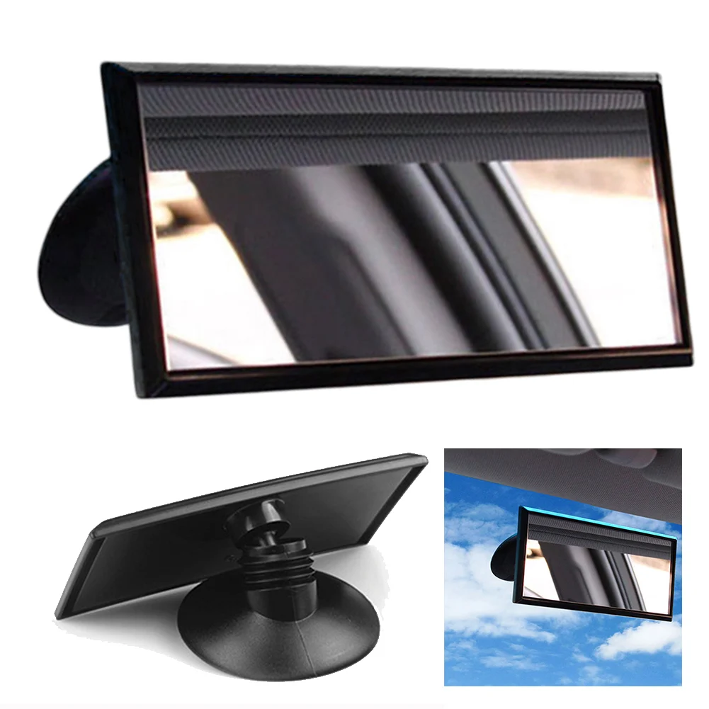 Rearview Mirror for Car with Suction Cup Enhanced Visibility Realistic Distance Perception Waterproof Material