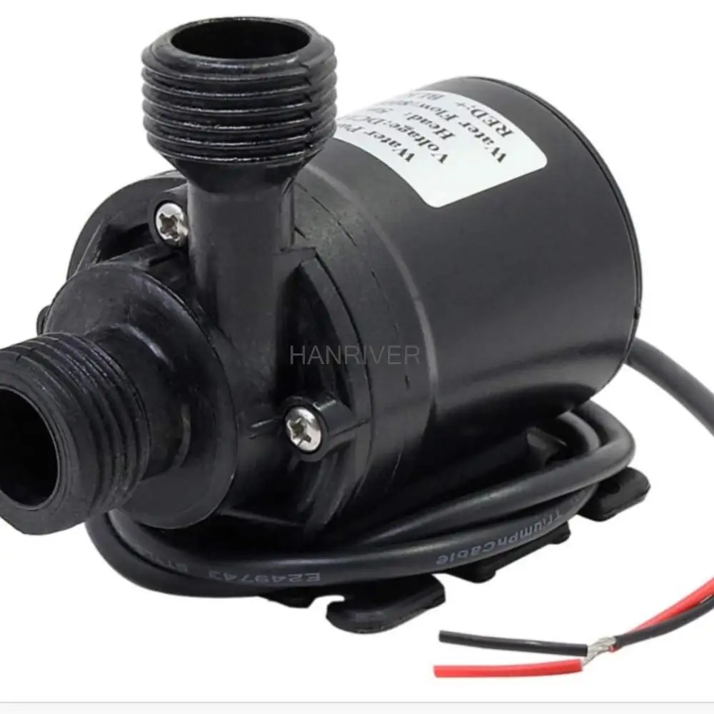 12V 800L/H Portable Mini Brushless Motor Ultra-quiet Submersible Water Pump for Cooling System Fountains Heater