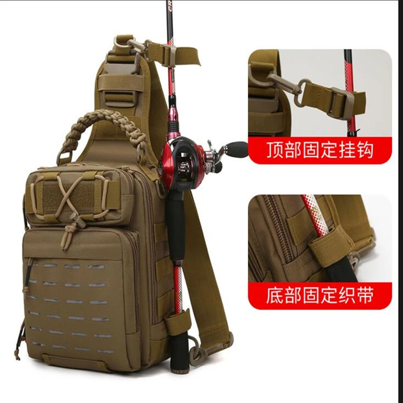 

Тактический нагрудный рюкзак, камуфляжный рюкзак Y420, уличная многоцелевая сумка для рыбалки, велосипедная сумка через плечо