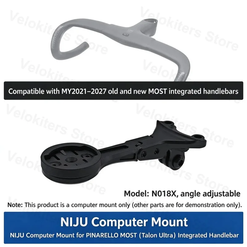 Compatible with MOST Integrated Handlebar Out-Front Mount For PINARELLO DOGMA F Aero Bike Computer Extension Bracket Garmin