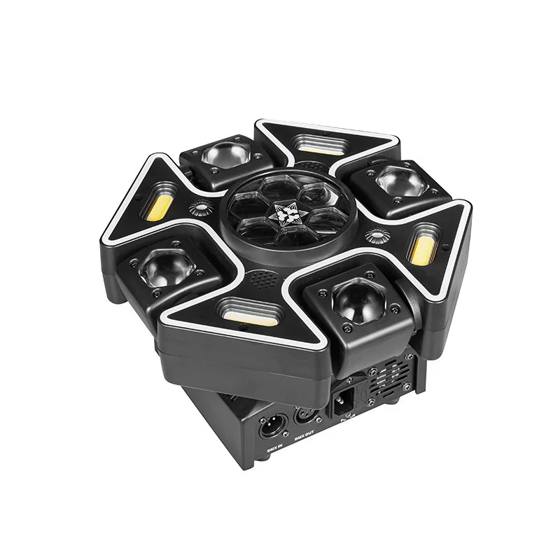 

Four-Arm Little Angel KTV Bar Stage Light Indoor Party Atmosphere Rotating Laser Beam Light Colorful Light Moving Head Light