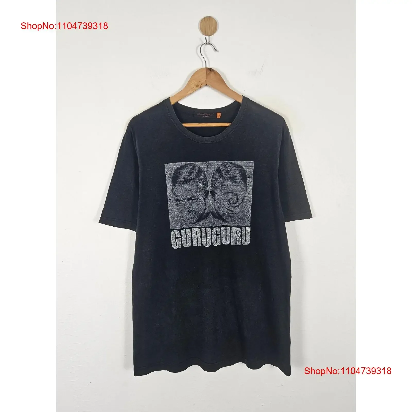 Undercover Guruguru shirt vintage Washed graphic Slightly Versatile homme streetwear Unisex Stylish Breathable designer clothes