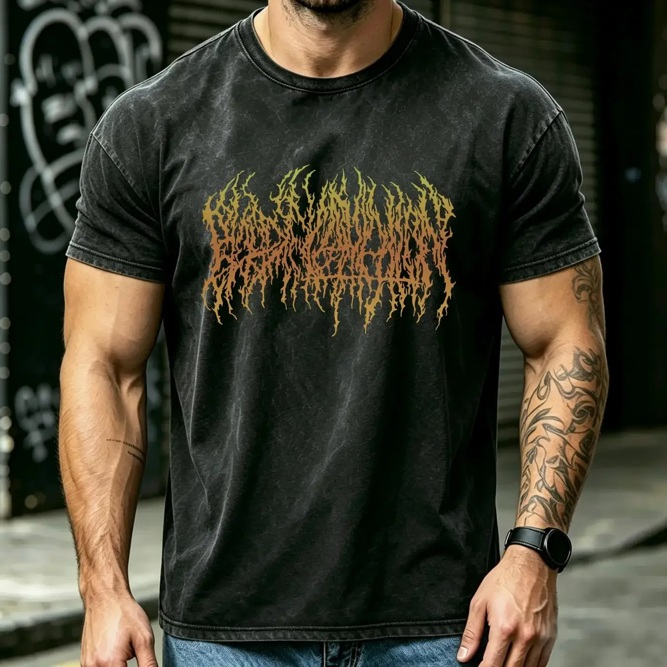 washed T Shirt New Blood Incantation Band Metal Death Mens Black Size S 2XL vintage Washed homme Stylish Breathable streetwear