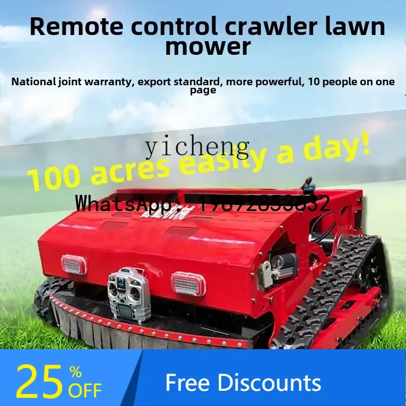 A1 Crawler type remote-controlled lawn mower, agricultural high horsepower climbing orchard lawn mower