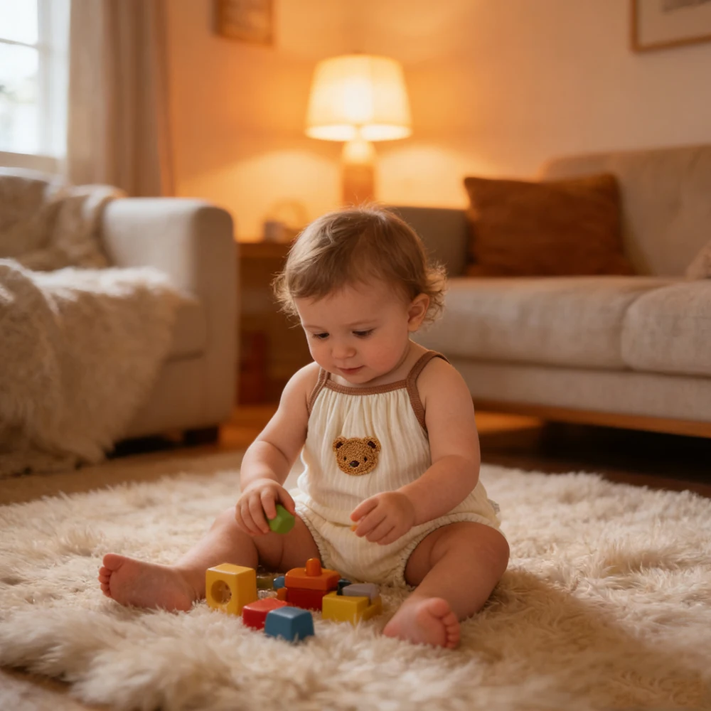 طفل الصيف تنفس البيج الحمالة حزام الكتف البني + 3D دمية دب الديكور بذلة لطيف