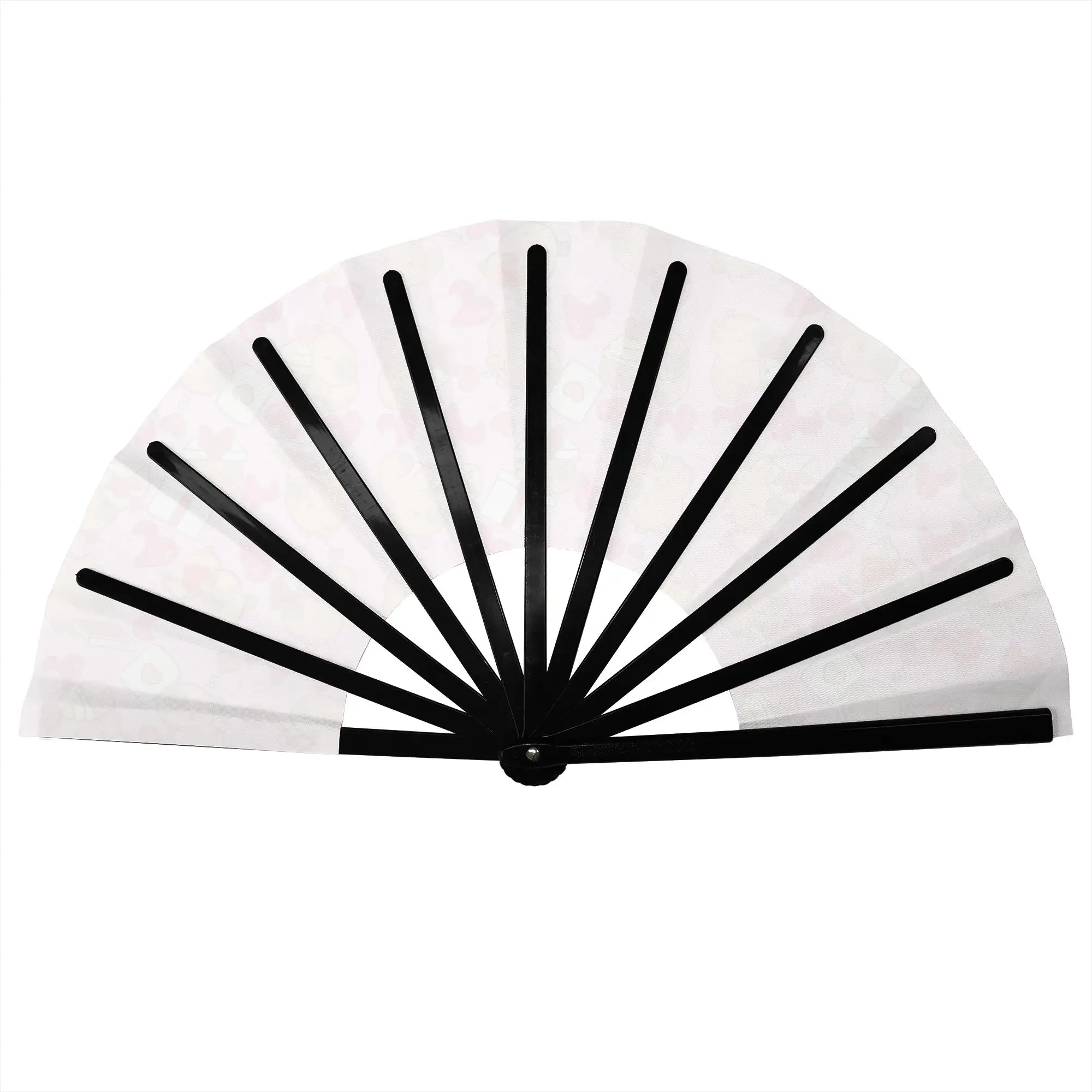 Funny Capybara Folding Hand Fan DIY  Polyester Fabric Fan Novelty Summer Accessory Decorative Fans