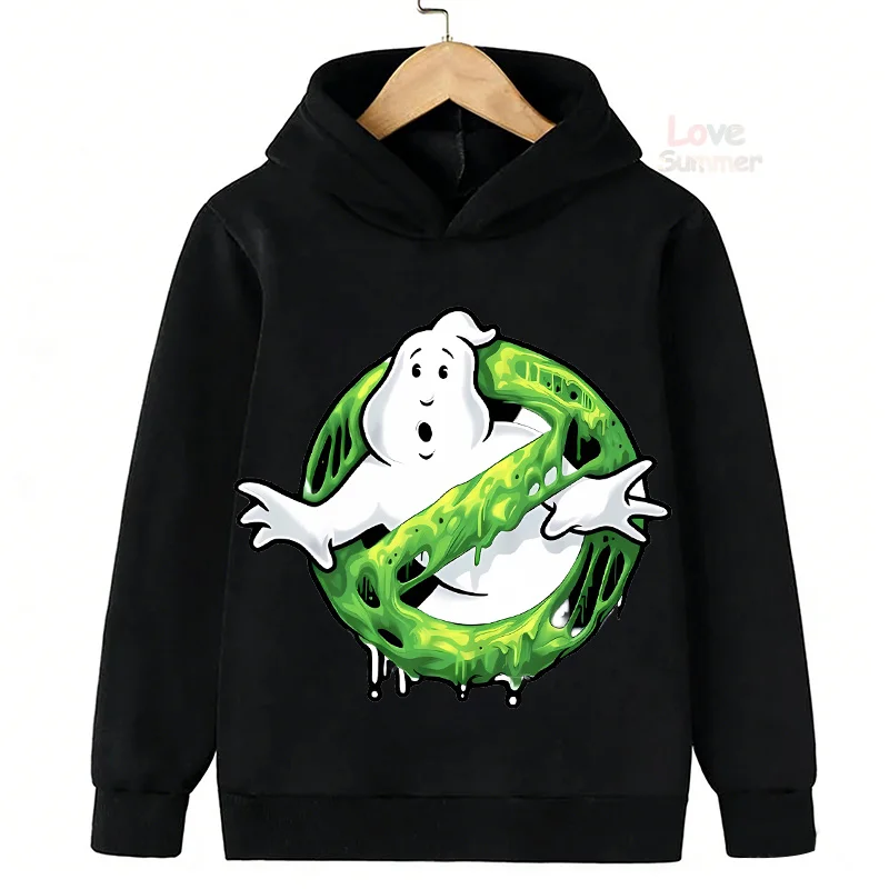 kids Fashion Cartoon Ghostbusters hoodie Halloween Long Sleeve Sweatshirt Fall And Winter Clothes Autumn pullover