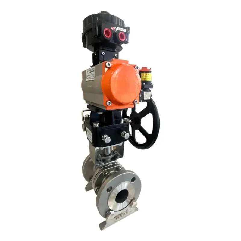 

1/2-8 Inch WCB/Stainless Steel Pneumatic Hard-Seat O-Ring Ball Valve Fireproof Handwheel Automatic Control Valve Actuator OEM