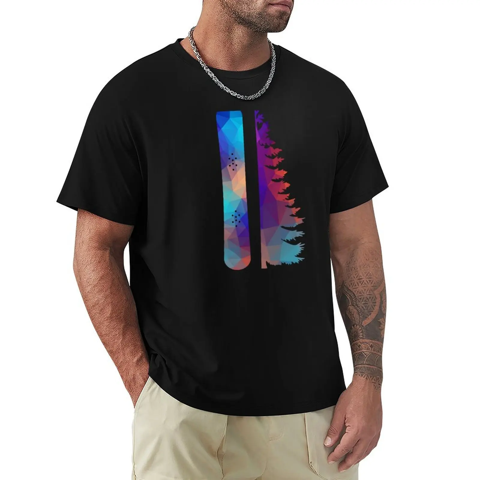 

Snowboard Tree T-Shirt Urban Casual Loose Fit Tee