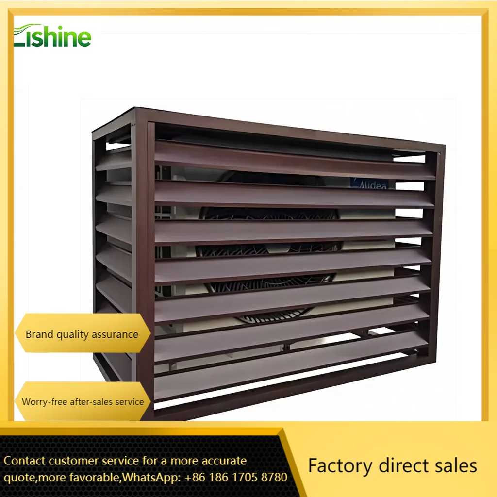 Modern Weatherproof Marine Grade Aluminum Wall Unit Air Conditioner Cover Louvered Decorative Shell For Residential Villa