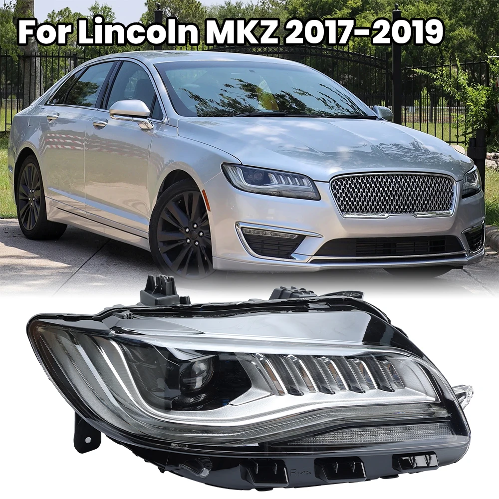 

1 шт. авто бампер фары для Lcoln MKZ 2017 2018 2019 с AFS светодиодный дневной ходовой фонарь высокое качество