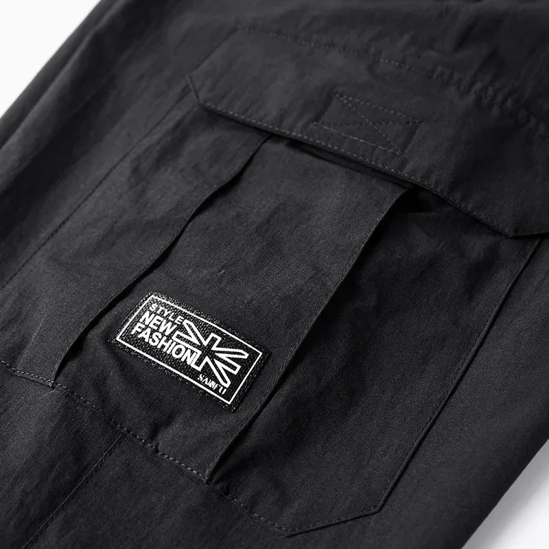 Pantalones Capri informales de talla grande 7XL 8XL de secado rápido, pantalones cortos Cargo para hombre, pantalones cortos de verano para correr