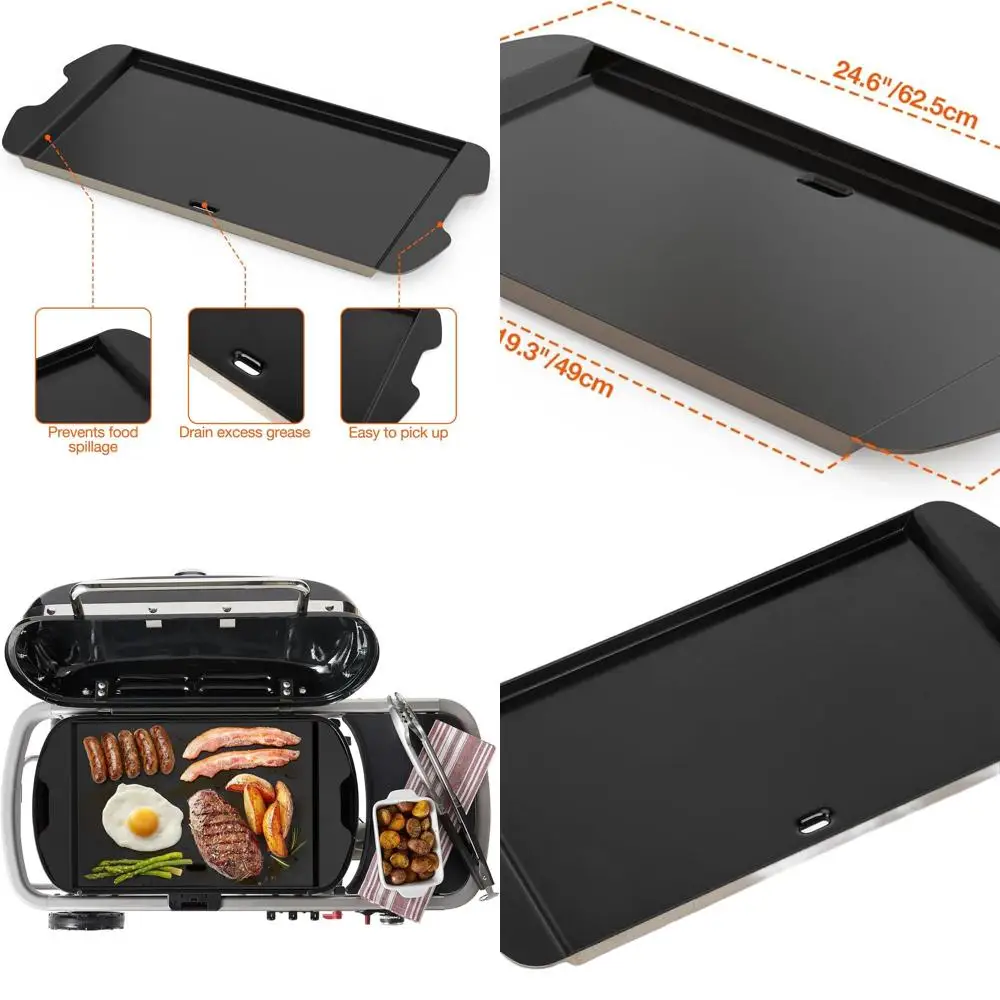 

Weber Traveler Portable Gas Grill Accessory: Full-Size Ceramic Coated Griddle for Outdoor BBQ Cooking