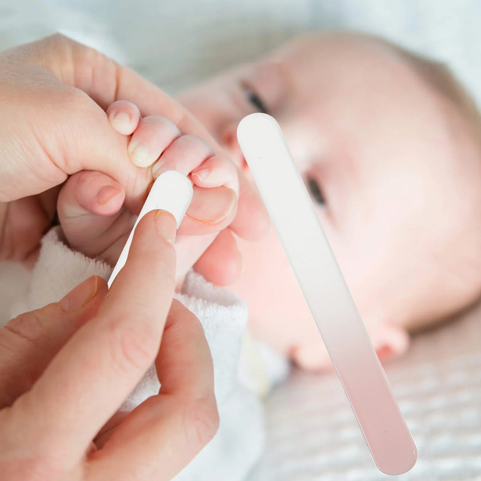 1 مجموعة الطفل مسمار المقص مجموعة ABS الزجاج الفولاذ المقاوم للصدأ مجموعة التشذيب الآمنة للطفل الرضيع تشمل كليبرز مقص ملف #1