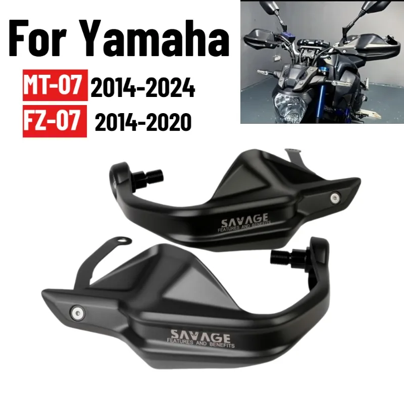 For Yamaha MT07 FZ07 MT-07 FZ 07 2014-2024 Motorycle Hand Guards Handle Bar Protector Handguard Windshield Hand Lever Protection
