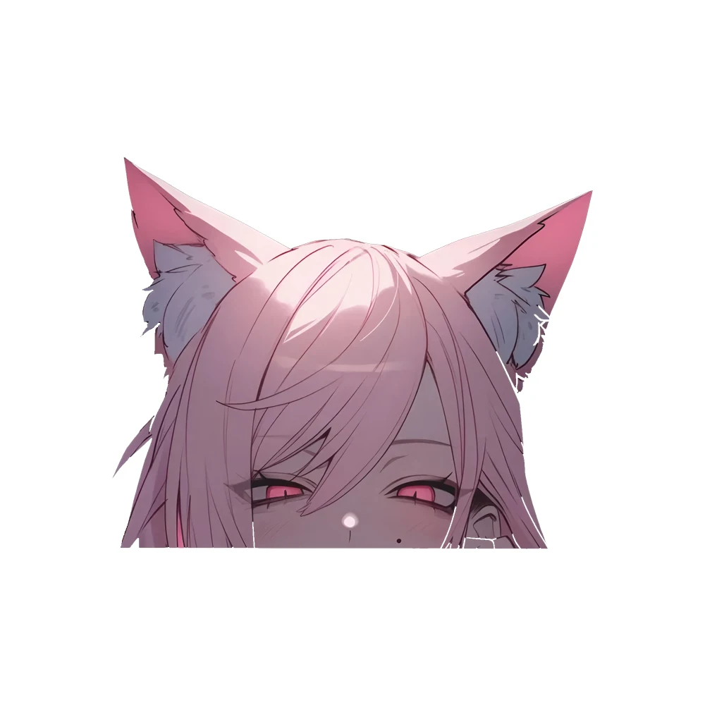 

Наклейки на стекло авто аниме Кошка лиса jdm Waterproof Car Sticker Decal for Bumper, Window,