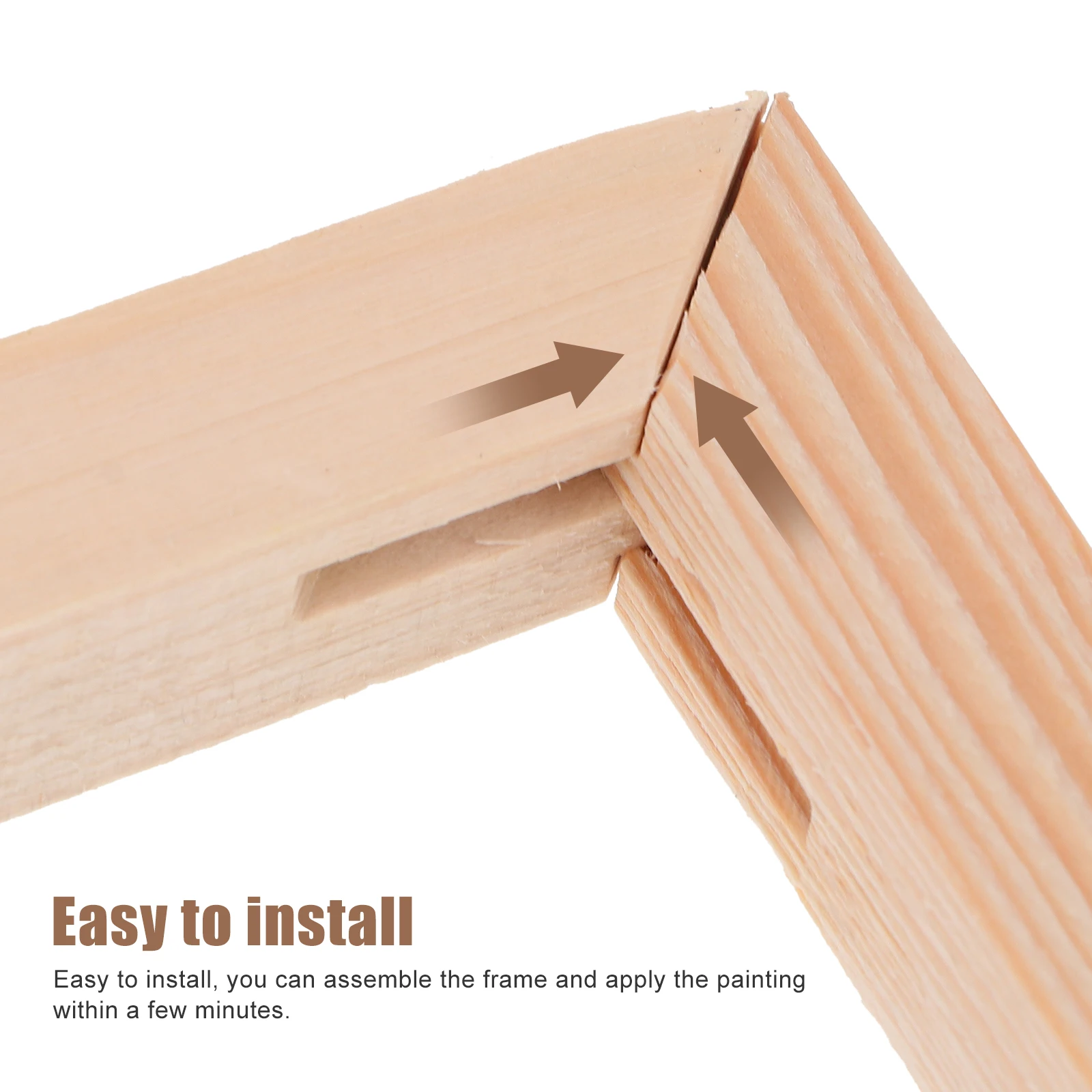 

1 set Solid Wood Rack Easy Solid Wooden Assembly Durable Canvas Frame Set Painting Canvas Frame DIY Arts Accessory Set