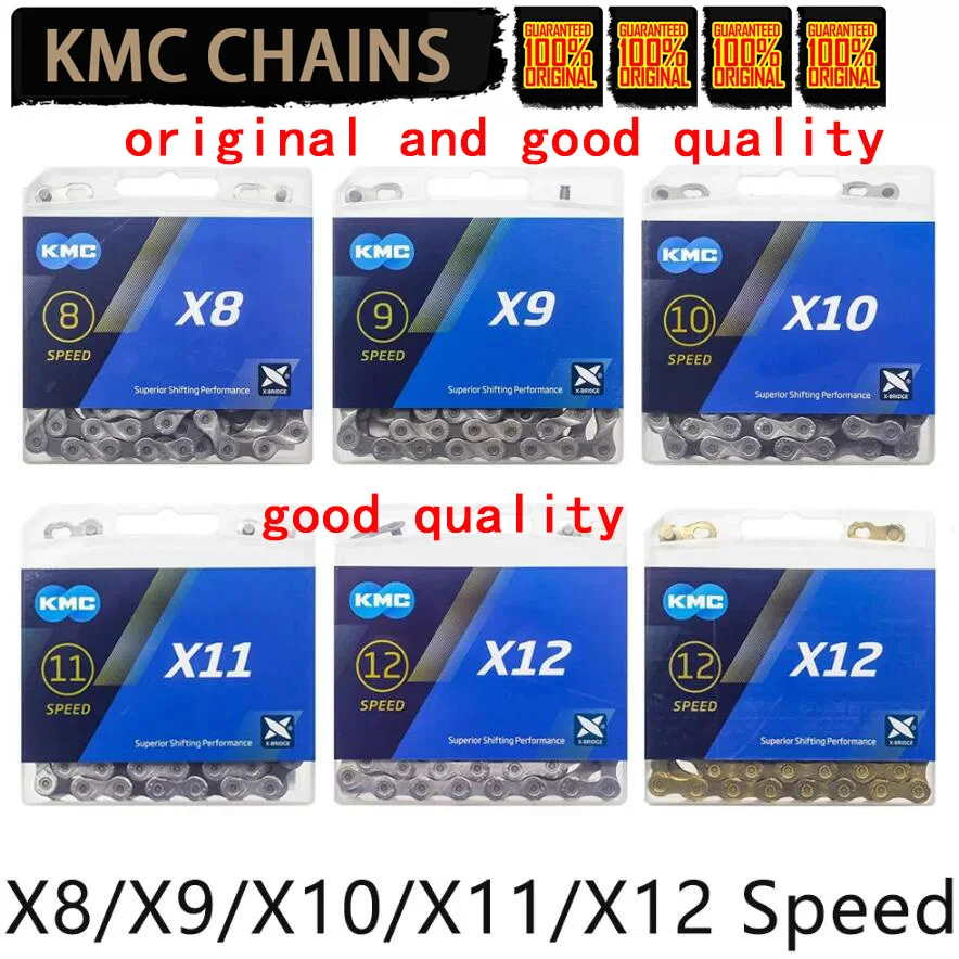 KMC Aurora Bicycle Chain X10 X11 X12 MTB Chains 11S 12S 10S Road MTB Bike Current Mountain Bikes Curren for Shimano SRAM Parts