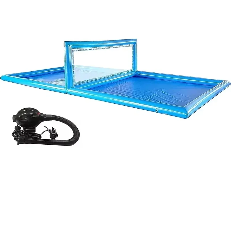 Commercial Grade PVC Inflatable Volleyball Court Outdoor Volleyball Pool, Beach Water Volleyball Field for Sport Game free ship