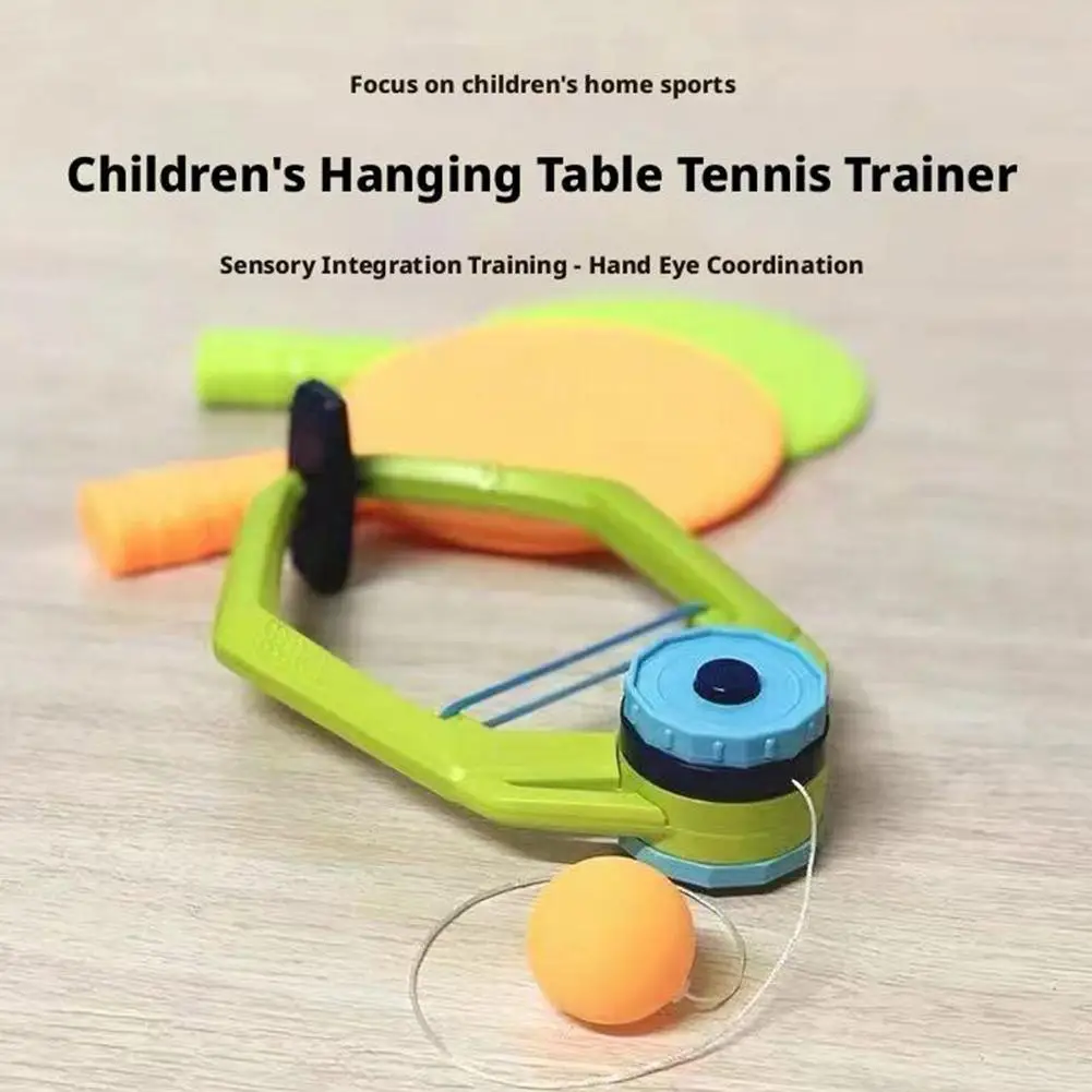 Allenatore da ping pong sospeso per bambini Dispositivo di integrazione sensoriale per pratica genitore-figlio al coperto Esercizio di correzione galleggiante