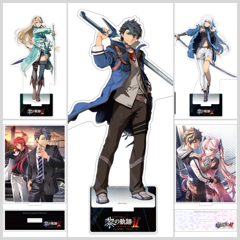The Legend of Heroes: Kuro No Kiseki 2 Acrylic Stand Figure Van Arkride/Cruz Silva/Agnes Claudel Stand Plate Cosplay Prop Decor
