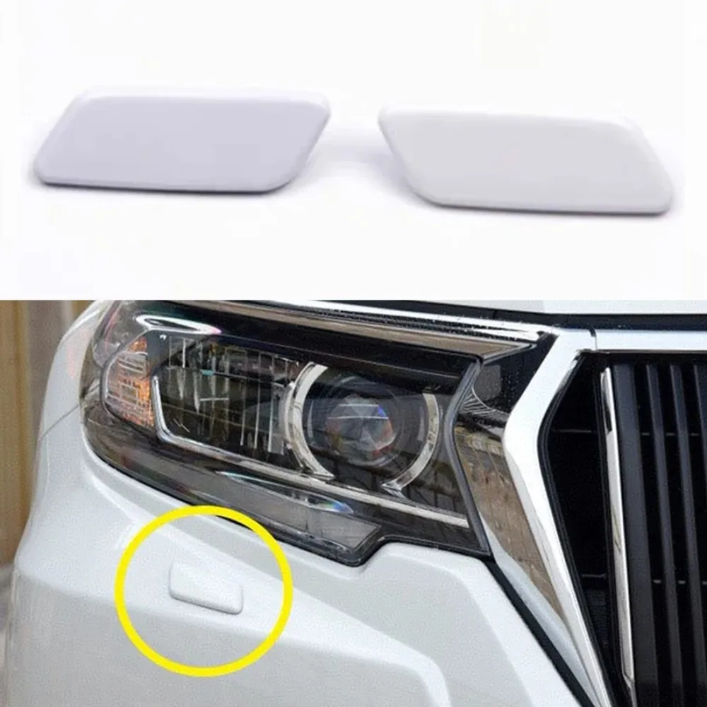 1Pc Left/Right Headlight Washer Cap Headlamp Nozzle Cover For Toyota Land Cruiser Prado LC150 2010-2013 2014-2017 2018-2021