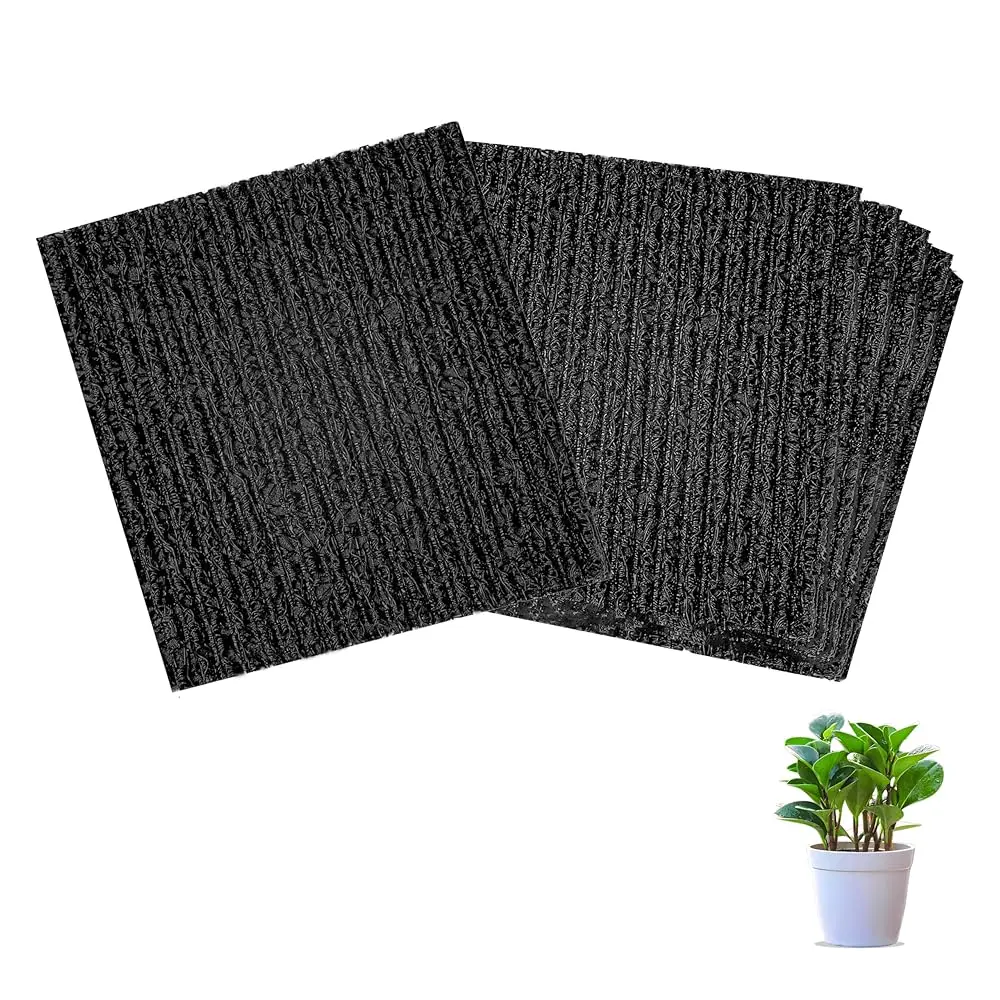 

Набор из 6 гибких поддонов для цветочных горшков - водонепроницаемые вкладыши для внутренней стороны горшков, легко режущиеся, для защиты почвы и аэрации