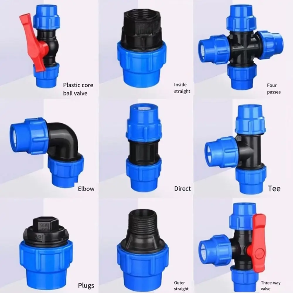 1 szt. Z uchwytem zawór kulowy łącznik kontroler metalowy rdzeń z tworzywa sztucznego złącze pneumatyczne łączniki rurowe 20mm 25mm 32mm