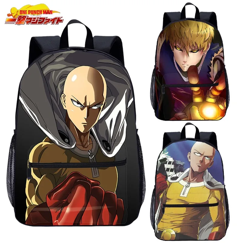 

One Punch Man Backpacks for Man Women Anime Periphery Travel Backpack Large Capacity School Shoulder Bags Stationeries Gifts