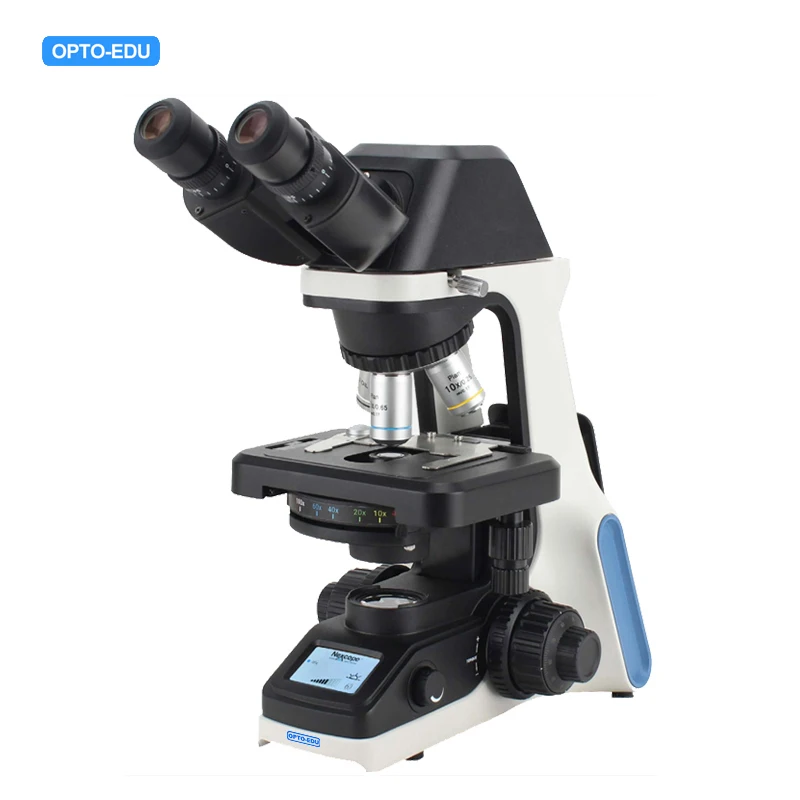 OPTO-EDU A12.1030-T Laboratory Coded Nosepiece & LCD Laboratory Microscope