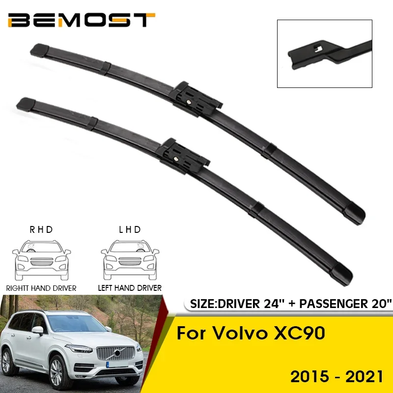 

Автотовары Щетки стеклоочистителей стеклоочиститель дворник car wiper blade 24"+20" for Volvo XC90 2015-2021