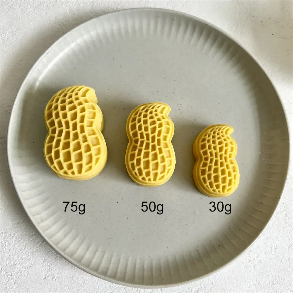 30g 50g 75g Cute Peanut Shape Mooncake Mold Plunger Cookie Frame Creative Cake Pastry Dessert Baking Accessories Kitchen Gadgets